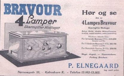 Bravour 4 Lampe Radiomodtager Type 4